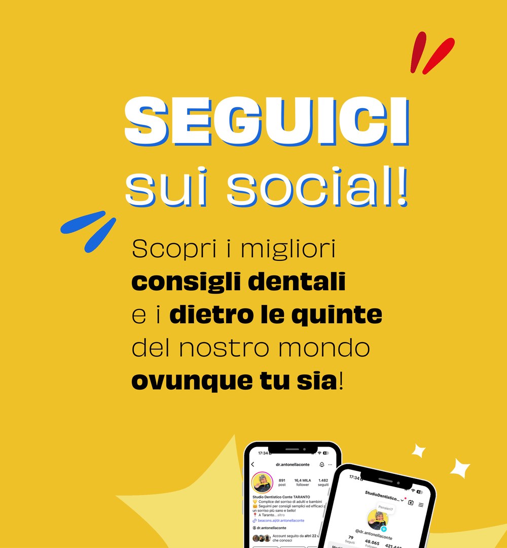 Seguici sui social — Studio Dentistico Con·Te